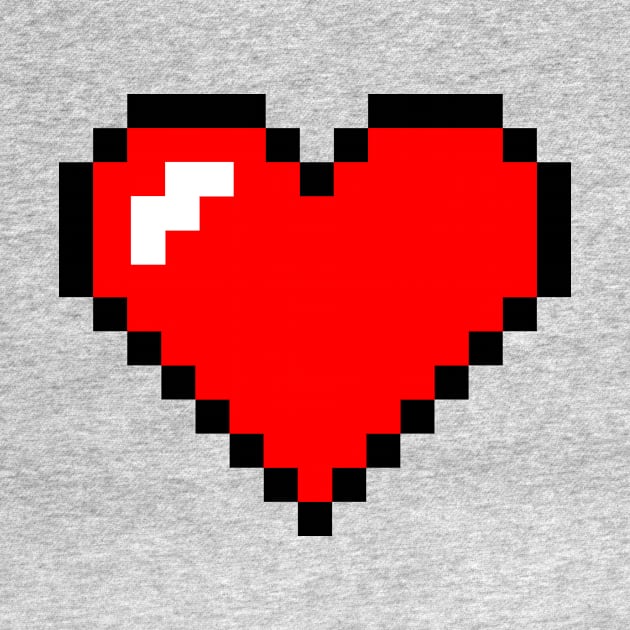 Pixel Heart (Large) by richardsimpsonart